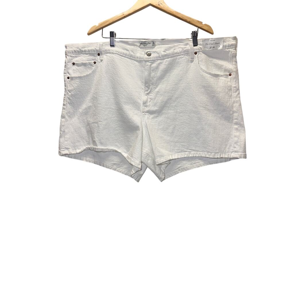 Abercrombie &‎ Fitch High Rise The Dad Shorts Women’s Denim Blue Size 37/24